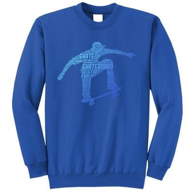 Skateboard Skateboarder Skater Gift Tall Sweatshirt