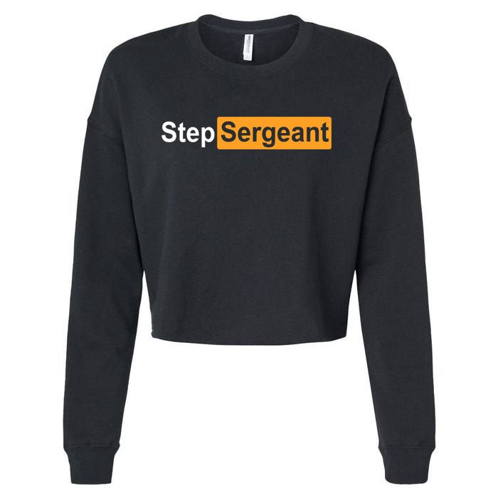 Step Sergeant Cropped Pullover Crew