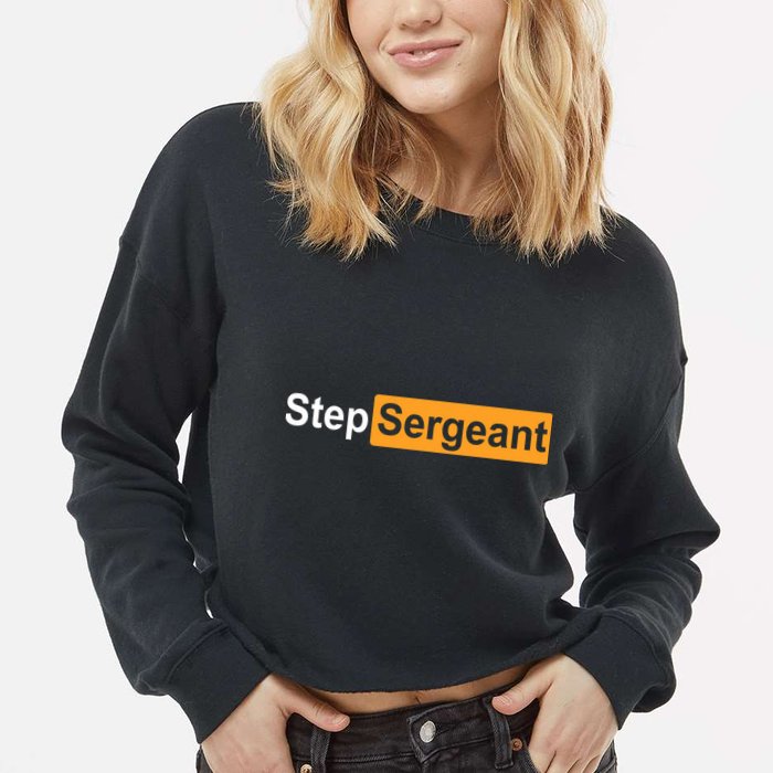 Step Sergeant Cropped Pullover Crew