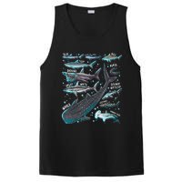 Shark Species Shark Gifts Shark Faces Tee Marine Biology PosiCharge Competitor Tank