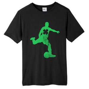 Soccer Shamrock St Patrick's Day Irish Saint Paddy's Meaningful Gift Tall Fusion ChromaSoft Performance T-Shirt