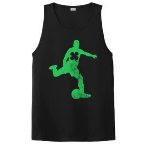 Soccer Shamrock St Patrick's Day Irish Saint Paddy's Meaningful Gift PosiCharge Competitor Tank