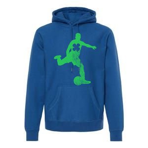 Soccer Shamrock St Patrick's Day Irish Saint Paddy's Meaningful Gift Premium Hoodie