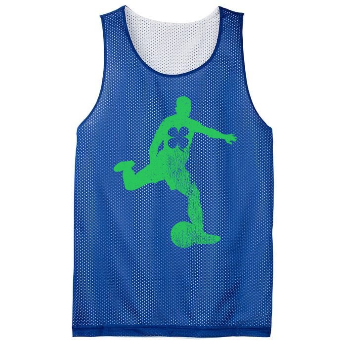 Soccer Shamrock St Patrick's Day Irish Saint Paddy's Meaningful Gift Mesh Reversible Basketball Jersey Tank