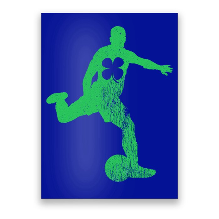 Soccer Shamrock St Patrick's Day Irish Saint Paddy's Meaningful Gift Poster