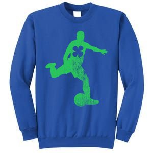 Soccer Shamrock St Patrick's Day Irish Saint Paddy's Meaningful Gift Tall Sweatshirt