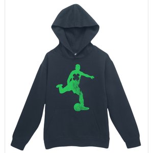 Soccer Shamrock St Patrick's Day Irish Saint Paddy's Meaningful Gift Urban Pullover Hoodie