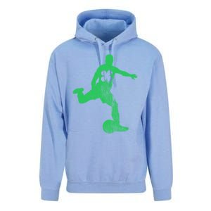 Soccer Shamrock St Patrick's Day Irish Saint Paddy's Meaningful Gift Unisex Surf Hoodie