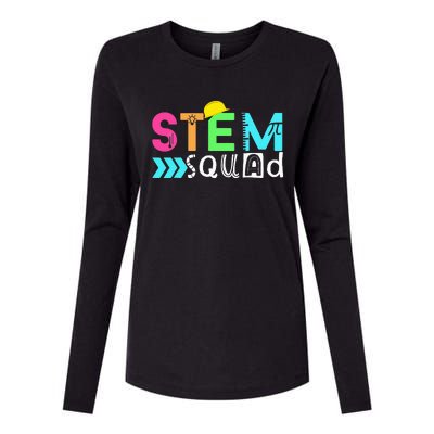 STEM Squad Science Technology for Math Teacher Womens Cotton Relaxed Long Sleeve T-Shirt