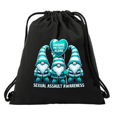Supporting Survivors Sexual Assault Awareness Month Design Gift Drawstring Bag
