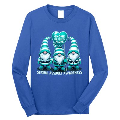 Supporting Survivors Sexual Assault Awareness Month Design Gift Long Sleeve Shirt