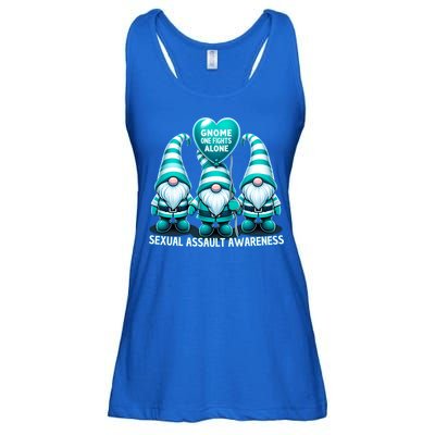 Supporting Survivors Sexual Assault Awareness Month Design Gift Ladies Essential Flowy Tank