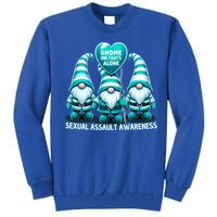 Supporting Survivors Sexual Assault Awareness Month Design Gift Tall Sweatshirt