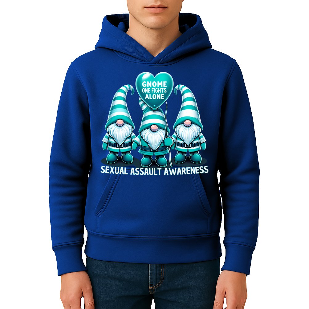 Supporting Survivors Sexual Assault Awareness Month Design Gift Kids Hoodie