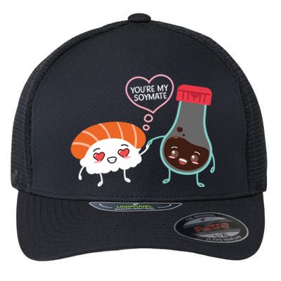 Soymate Soy Sauce Japanese Sushi Couples Chef Foodie Gift Flexfit Unipanel Trucker Cap