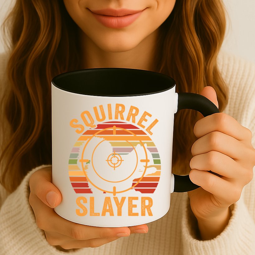 Squirrel Slayer Squirrel Hunting Gift Mug