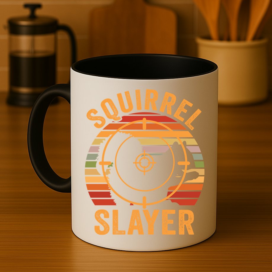 Squirrel Slayer Squirrel Hunting Gift Mug