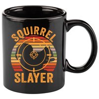 Squirrel Slayer Squirrel Hunting Gift 11oz C Handle Ceramic Mug