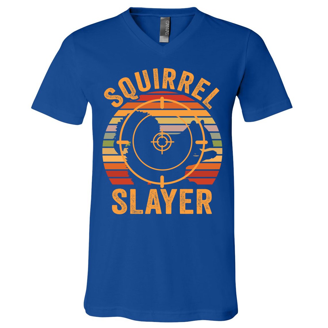 Squirrel Slayer Squirrel Hunting Gift V-Neck T-Shirt