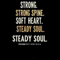 Strong Spine Soft Heart Steady Soul Bible Verse Doggie Tank