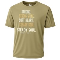 Strong Spine Soft Heart Steady Soul Bible Verse Cooling Performance Crew T-Shirt