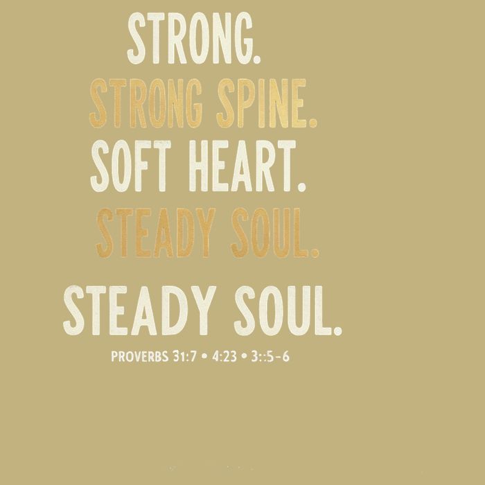 Strong Spine Soft Heart Steady Soul Bible Verse Cooling Performance Crew T-Shirt