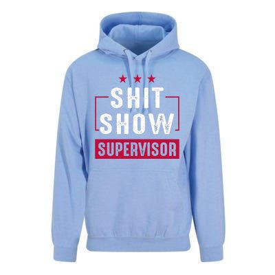 Shit Show Supervisor Funny Mom Boss Manager Teacher Gift Unisex Surf Hoodie