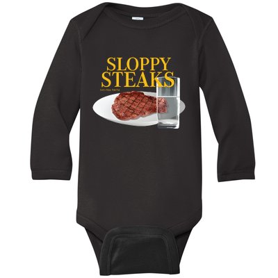 Sloppy Steaks Baby Long Sleeve Bodysuit