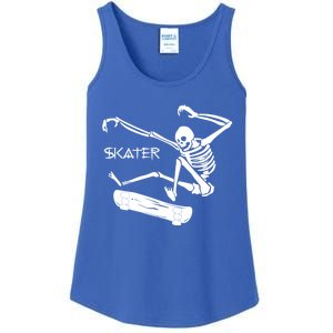 Skateboarding Skeleton Skater Gift Ladies Essential Tank