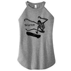 Skateboarding Skeleton Skater Gift Women's Perfect Tri Rocker Tank