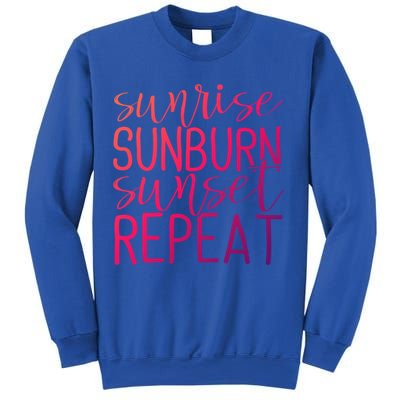 Sunrise Sunburn Sunset Repeat Tank Funny Summer Casual Gift Sweatshirt