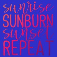 Sunrise Sunburn Sunset Repeat Tank Funny Summer Casual Gift Premium T-Shirt