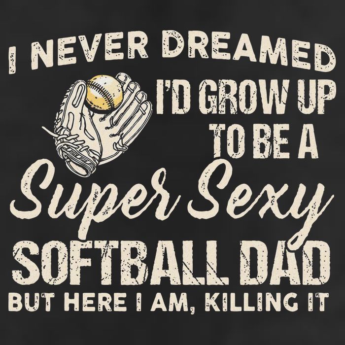 Super Sexy Softball Dad Funny 7 Panel Mesh Trucker Snapback Hat