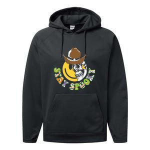 Stay Spooky Skull Smile Halloween Gift Performance Fleece Hoodie