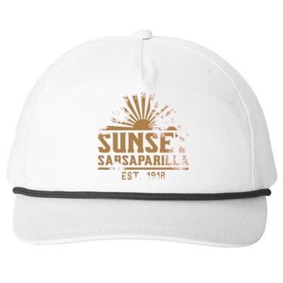 Sunset Sarsaparilla Snapback Five-Panel Rope Hat