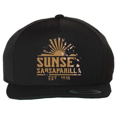 Sunset Sarsaparilla Wool Snapback Cap