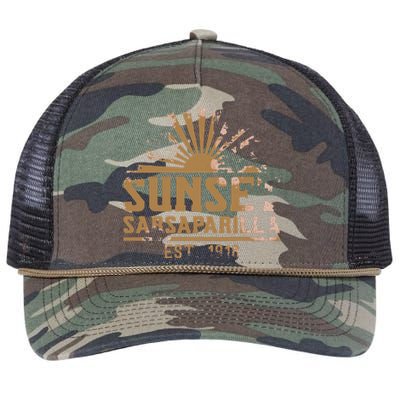 Sunset Sarsaparilla Retro Rope Trucker Hat Cap