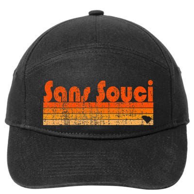 Sans Souci Sc Retro 80s Style 7-Panel Snapback Hat