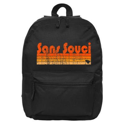 Sans Souci Sc Retro 80s Style 16 in Basic Backpack