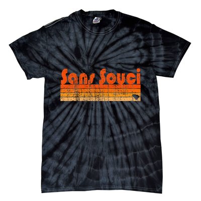 Sans Souci Sc Retro 80s Style Tie-Dye T-Shirt
