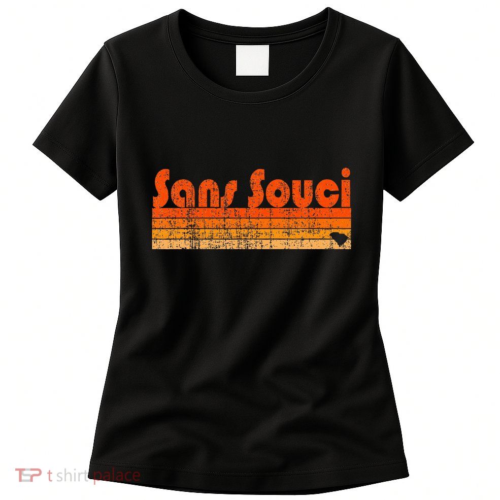 Sans Souci Sc Retro 80s Style Womens T-Shirt