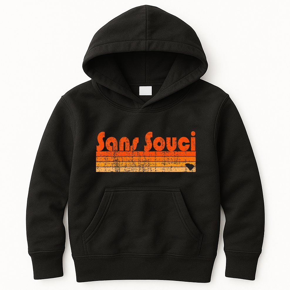 Sans Souci Sc Retro 80s Style Kids Hoodie