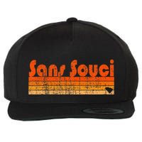 Sans Souci Sc Retro 80s Style Wool Snapback Cap