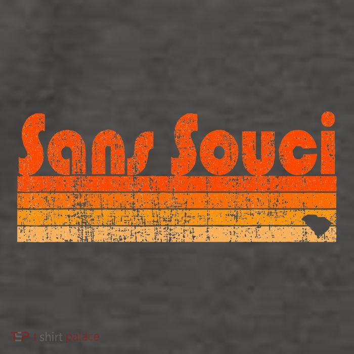 Sans Souci Sc Retro 80s Style Vector Backpack
