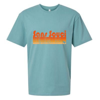 Sans Souci Sc Retro 80s Style Sueded Cloud Jersey T-Shirt