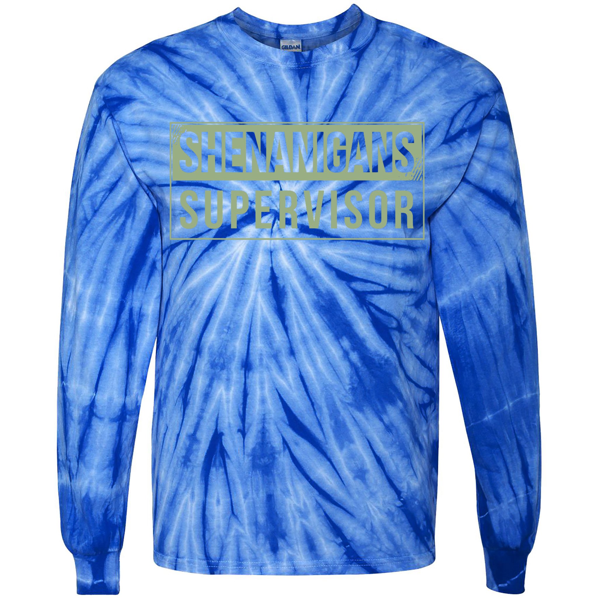 Shenanigans Supervisor Tie-Dye Long Sleeve Shirt