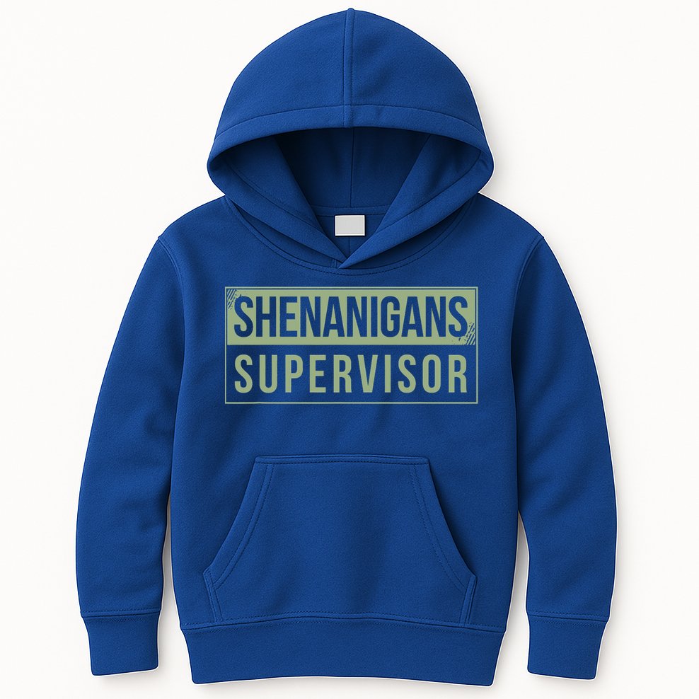 Shenanigans Supervisor Kids Hoodie