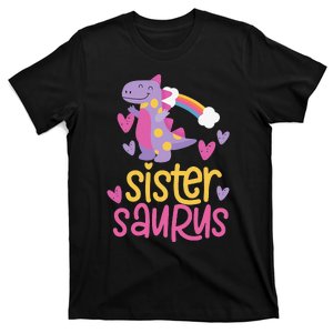 Sistersaurus Sister Saurus Dinosaur T-Shirt