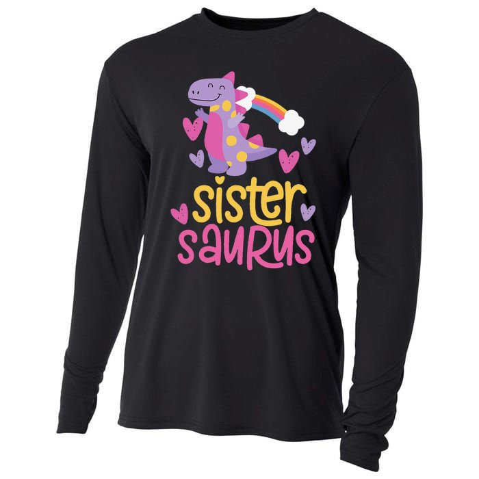 Sistersaurus Sister Saurus Dinosaur Cooling Performance Long Sleeve Crew