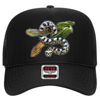 Snakes Snake Species Herpetology High Crown Mesh Back Trucker Hat